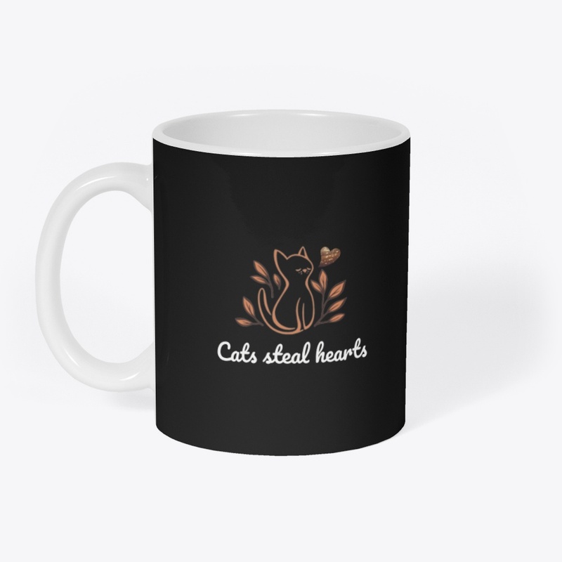 cats steal hearts design 