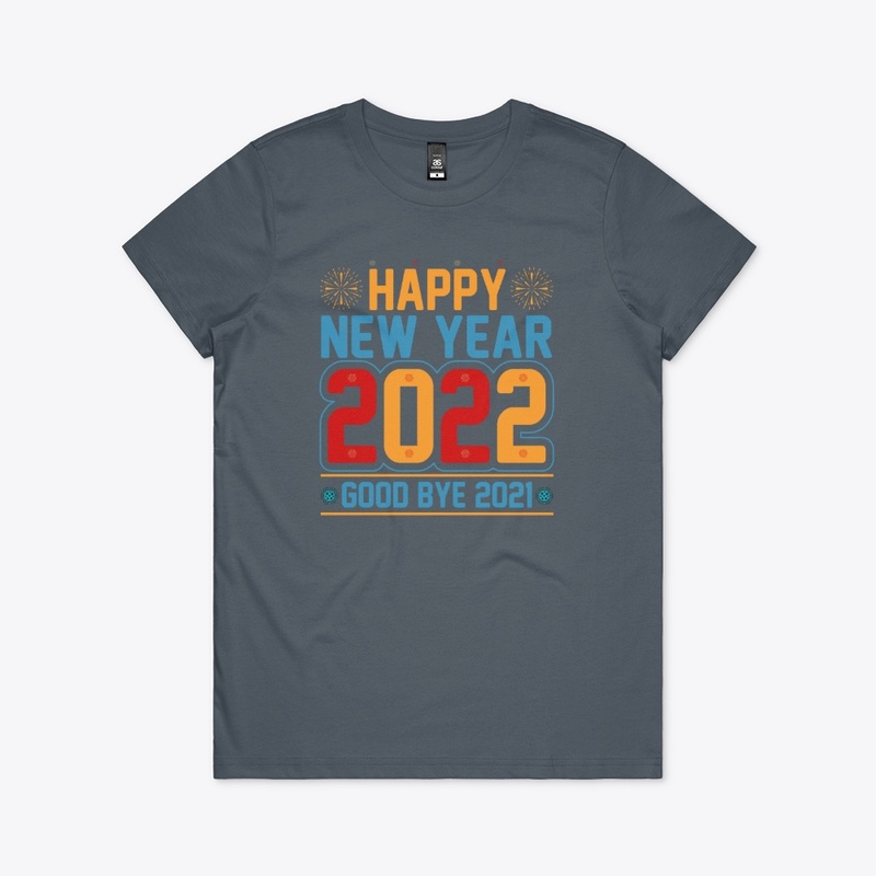 Happy New Year 2022  T Shirt Design