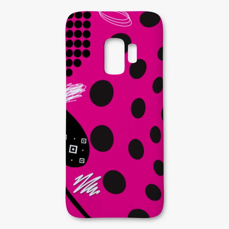 Pink Black Geometric Pattern