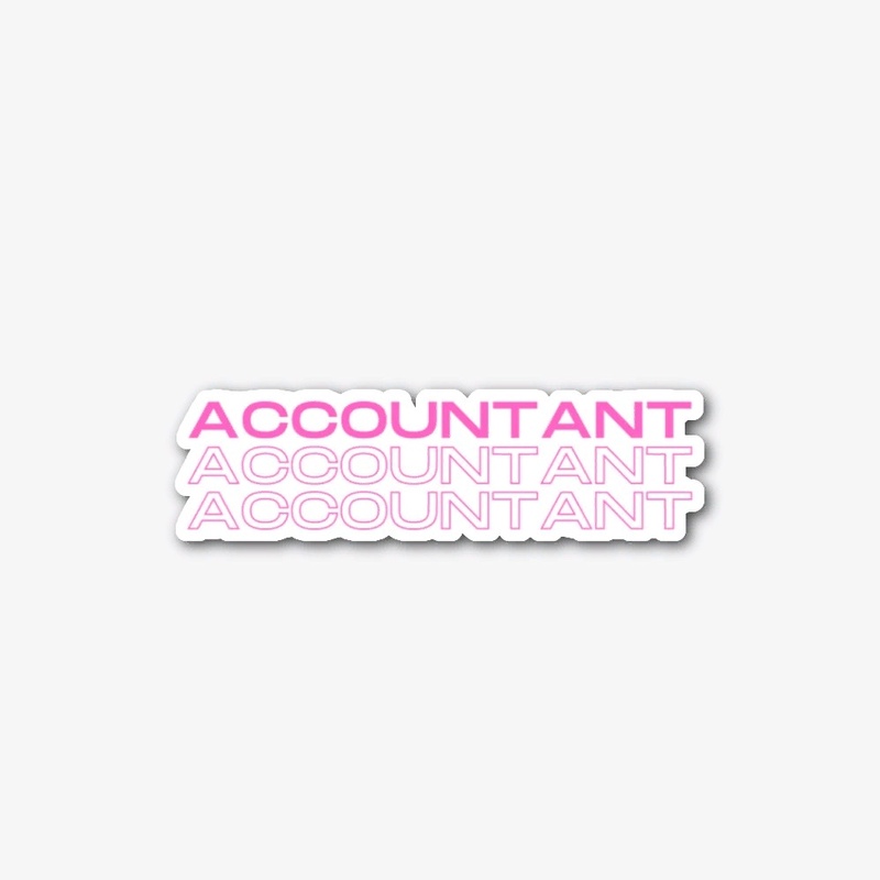 Accountant text print