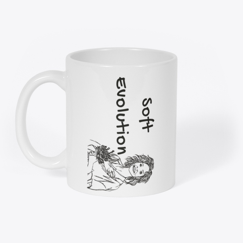 Soft Evolution – Minimal Line Art Mug