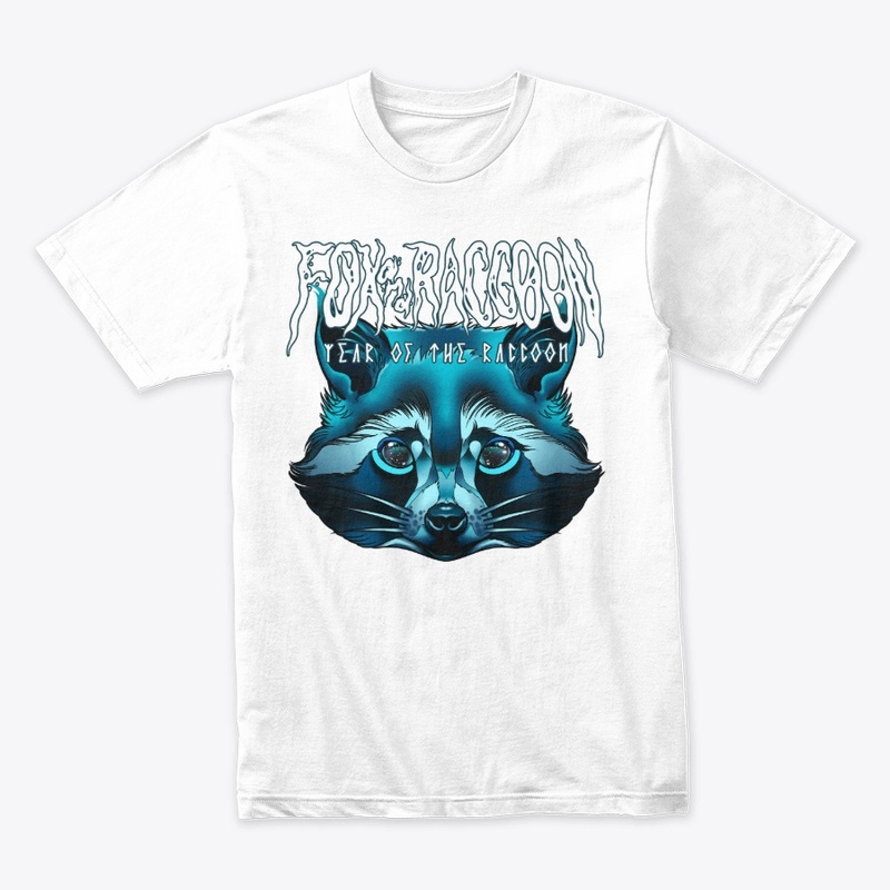 Raccoon Tee White