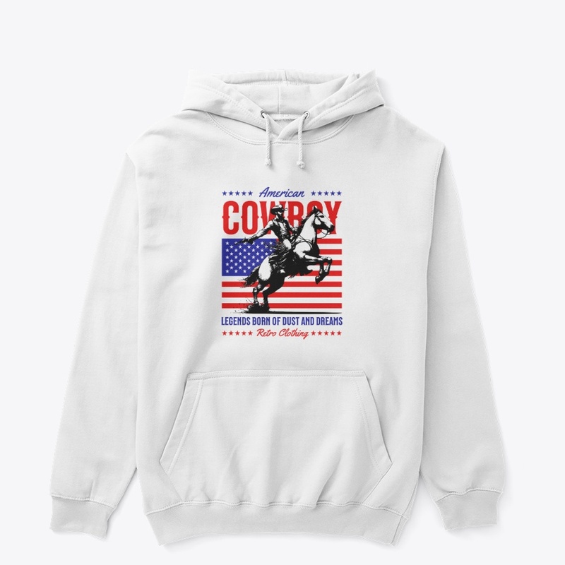 American Cowboy Graphic Retro Streetwear