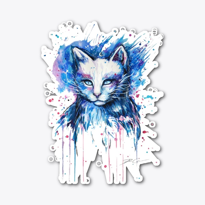 Custom Cute Cat Drawing T-Shirts