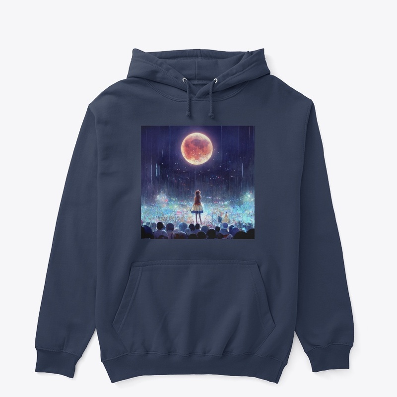 Aesthetic moon anime girl