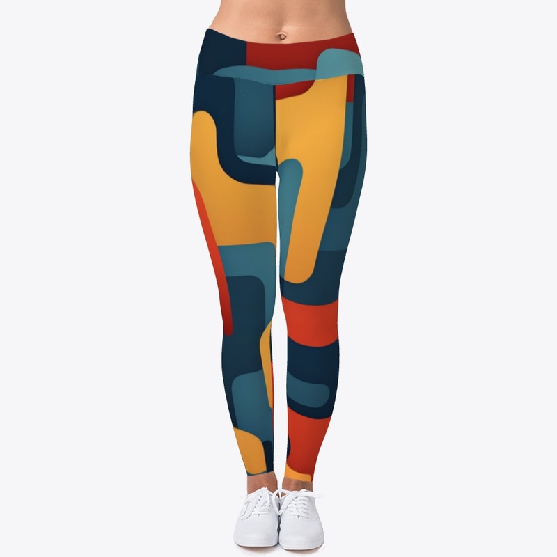 Colorful Art with Wavy Background