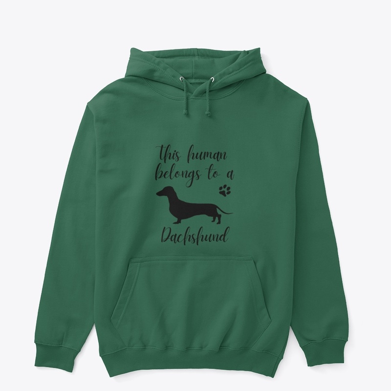 This human belongs to a Dachshund