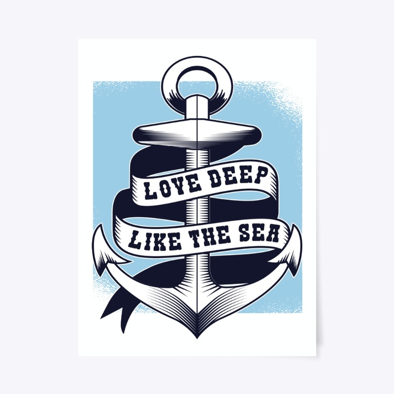Love Deep Like The Sea Valentines Gift