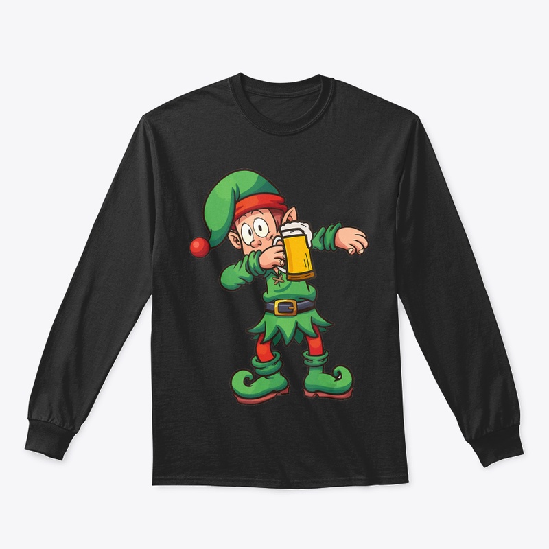 ELF DABBING BEER MERRY CHRISTMAS OKTOBER