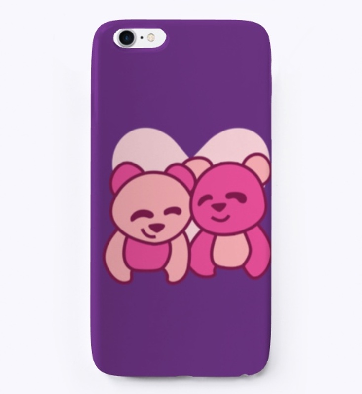 Cute Panda Love Phone covers