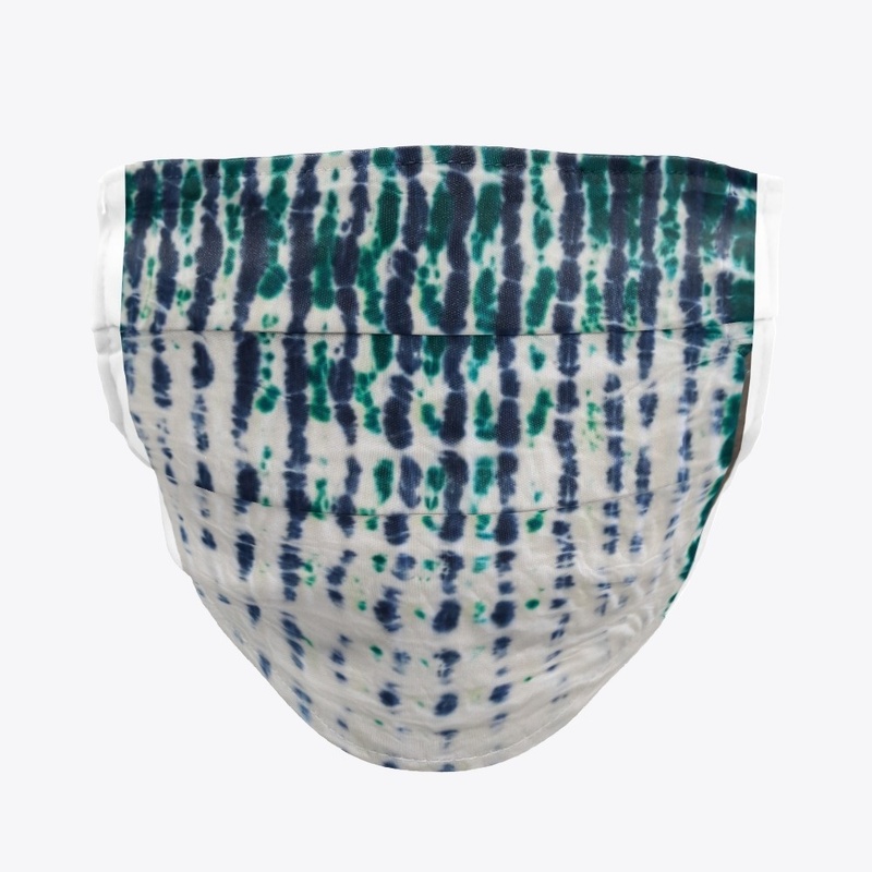 Tie dye blue green