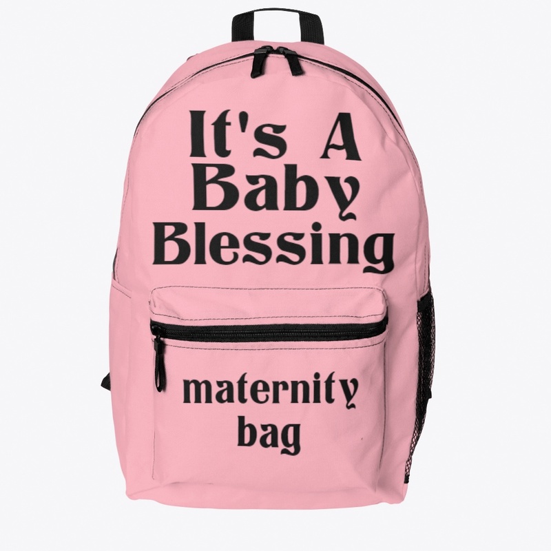 It's A Baby Blessing Pink Maternity Bag