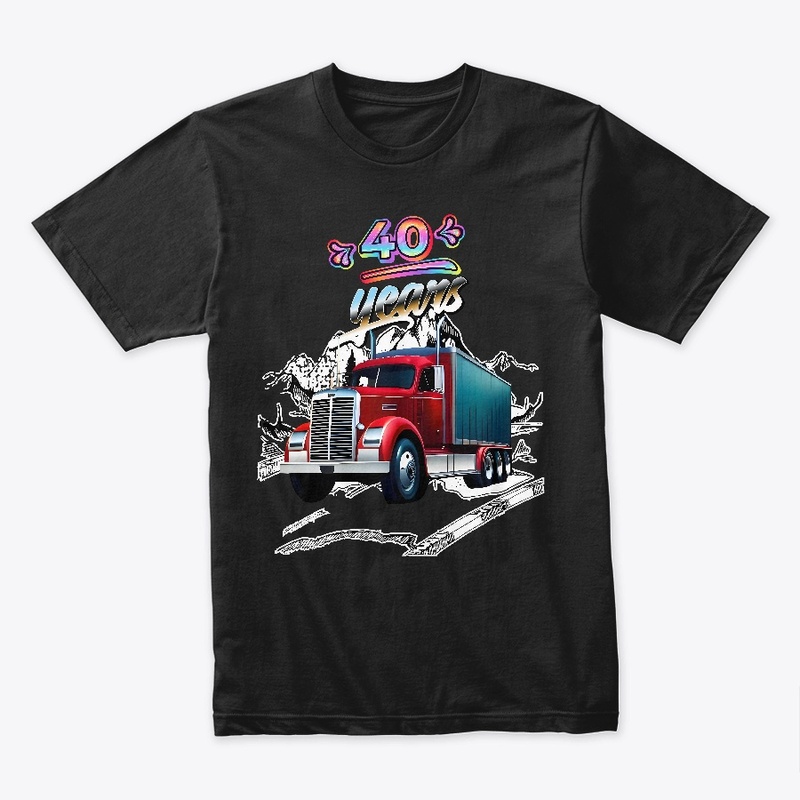 40 Years Celebration T-shirt Design