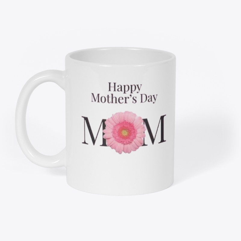 Happy Mother's Day MOM with flower