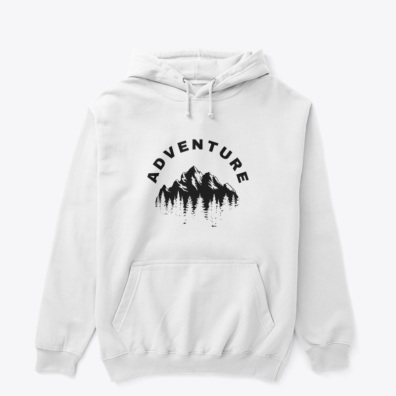 Explore in Style: 'Adventure' White Tee