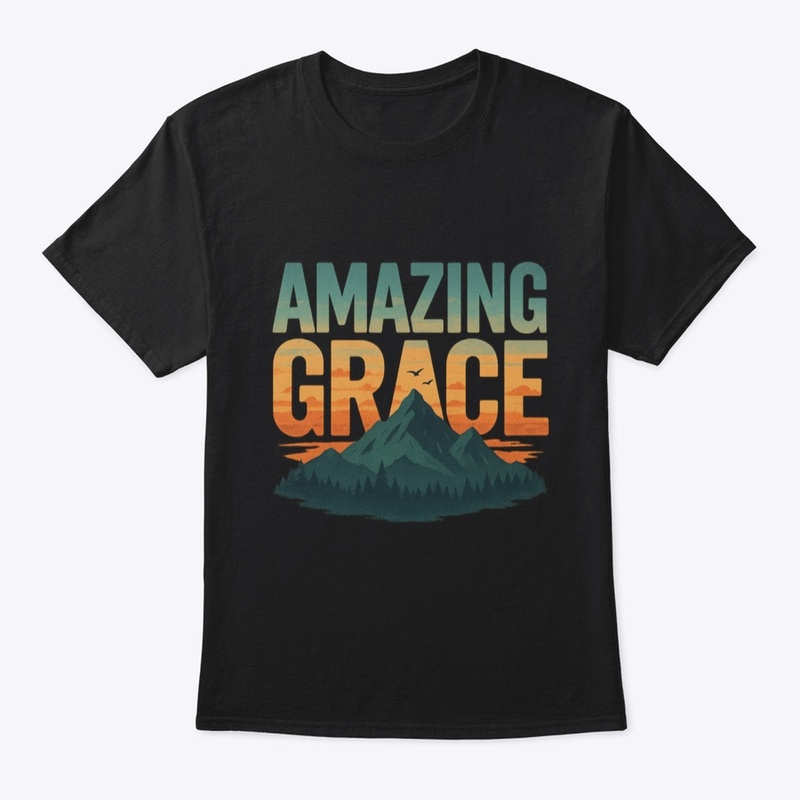 Amazing Grace Mountain Silhouette 