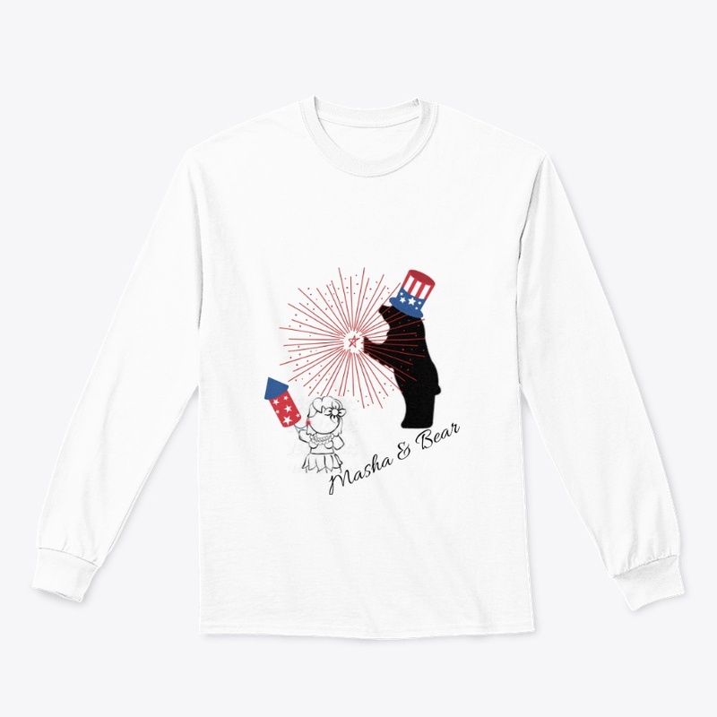 Masha & Bear 4th July Tee