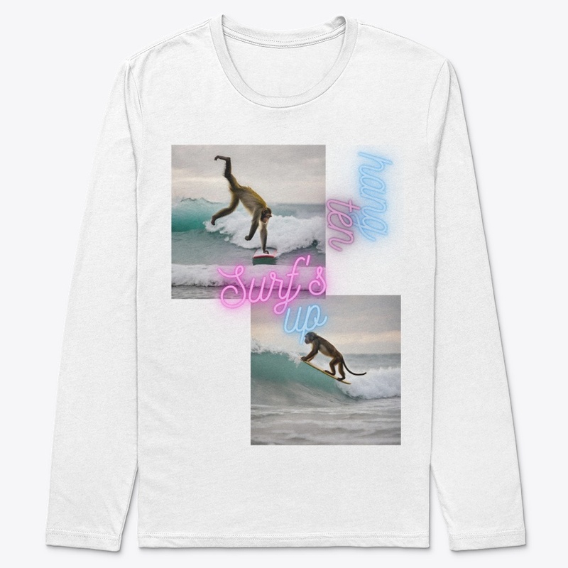 Monkey surfing 