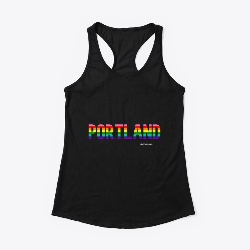 Portland Pride Rainbow Flag Apparel