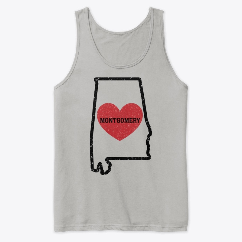 Montgomery Alabama Heart Shirt City 