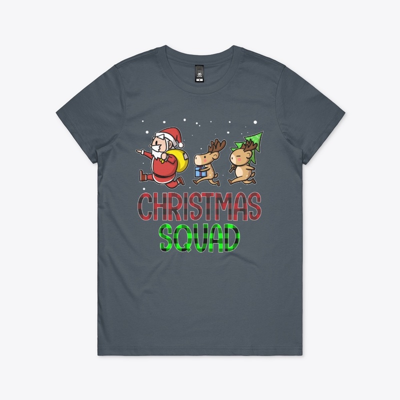 Funny Christmas Squad Santa Reindeer Kid