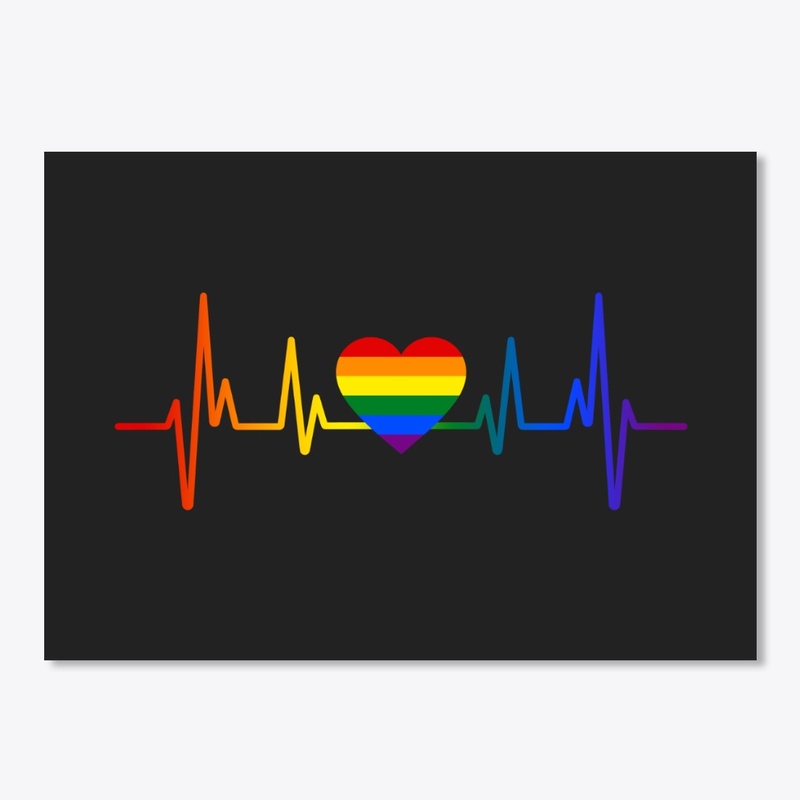 LGBT Gay Pride Heartbeat