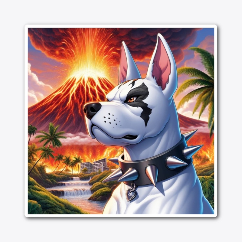 Dogo argentino Hawaii anime 