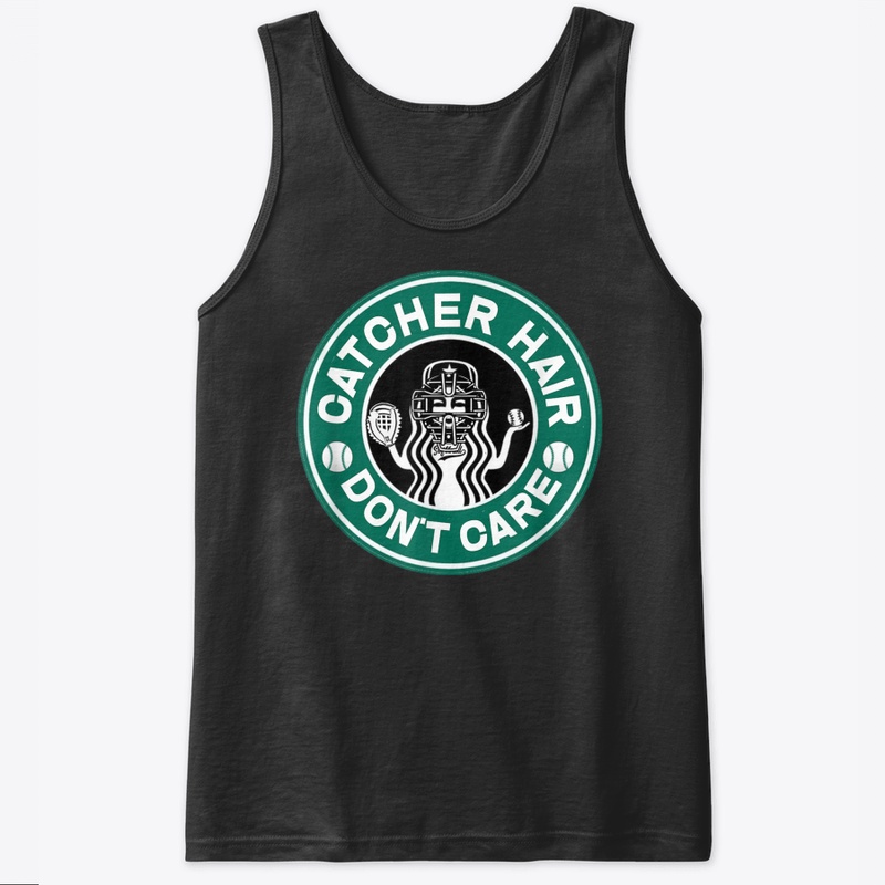 Catcher Hair Don't Care Softball Gift Gr
