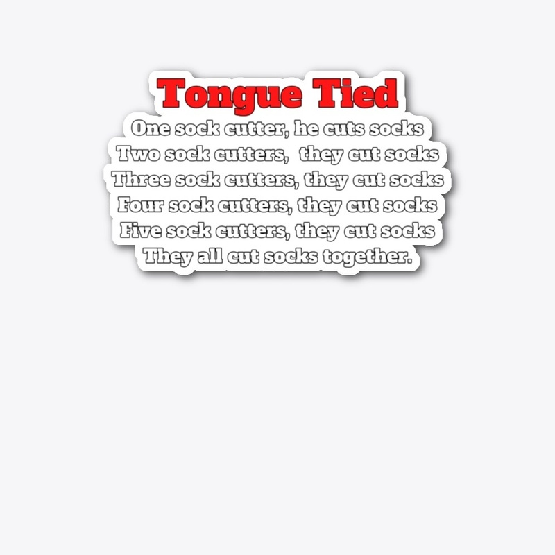 Sock Cutter Tongue Twister Funny