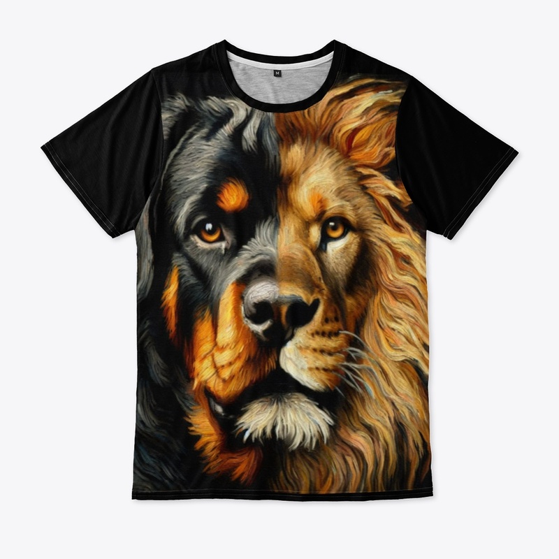 Rottweiler as a Lion