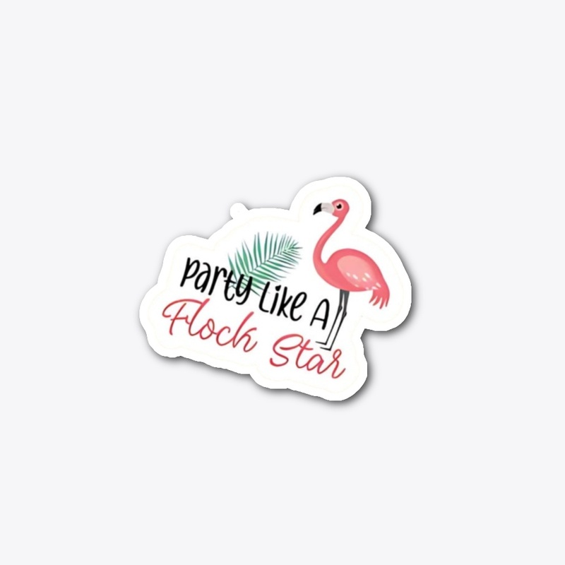 Flamingo stickers 