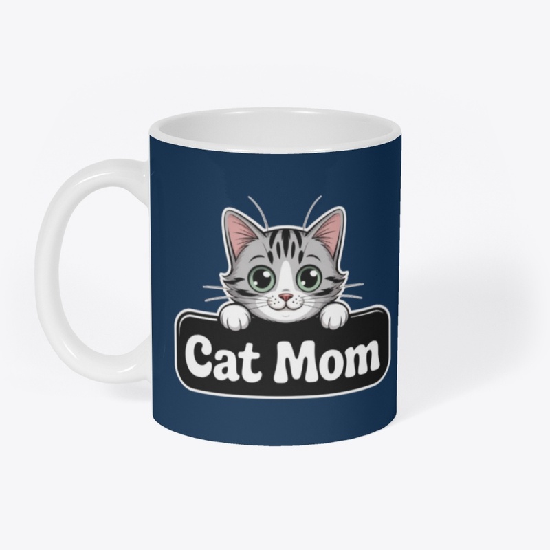 Cat Mom Shirt Cute Kitten Lover