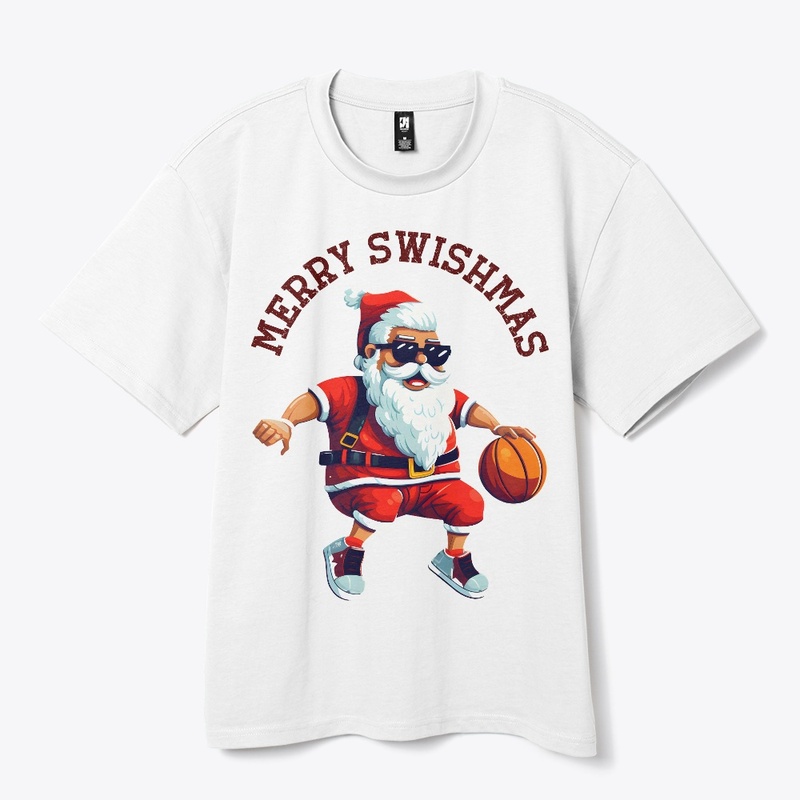 Merry Swishmas Santa Basketball