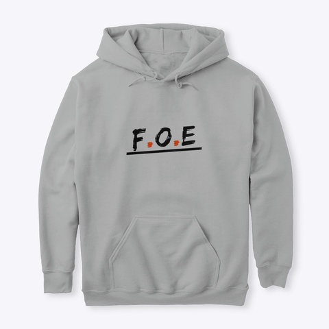 F.O.E Hoodie  Sport Grey Kaos Front