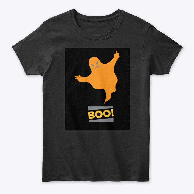 Women's Black Boo! Halloween Shirt