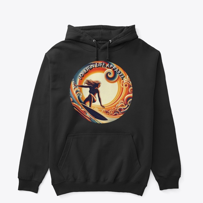 Foreign Life Women's Poster Surf Tee