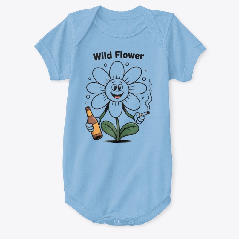 Wild Flower Funny Graphic