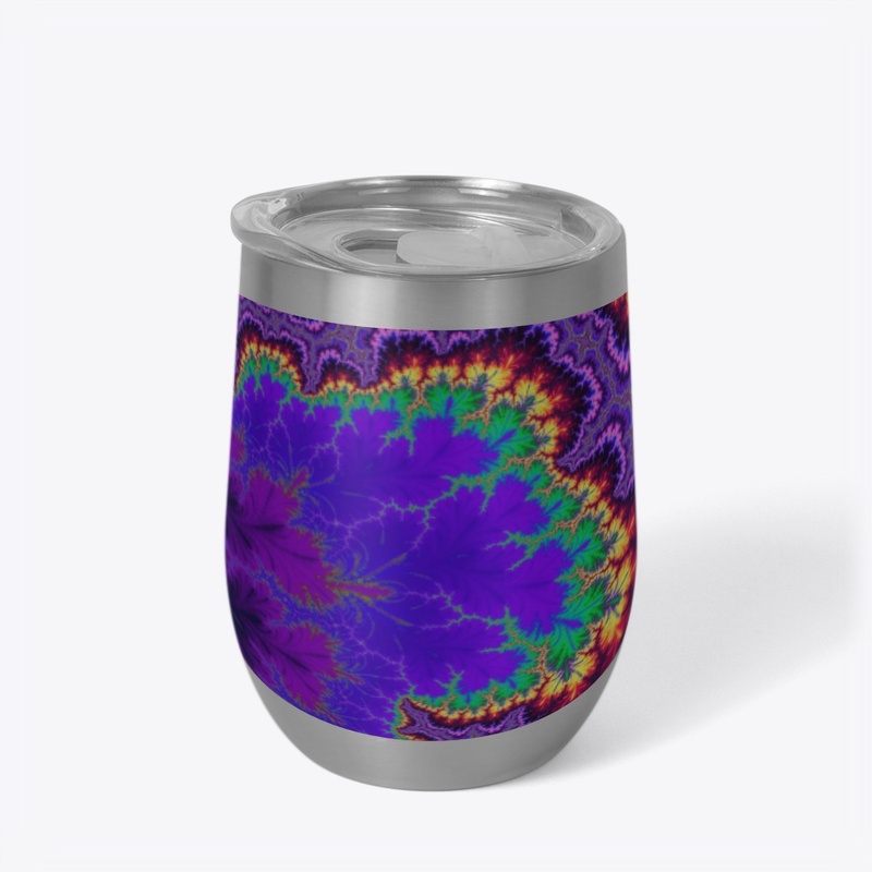 Colorful Trippy Hippie Rainbow Fractal