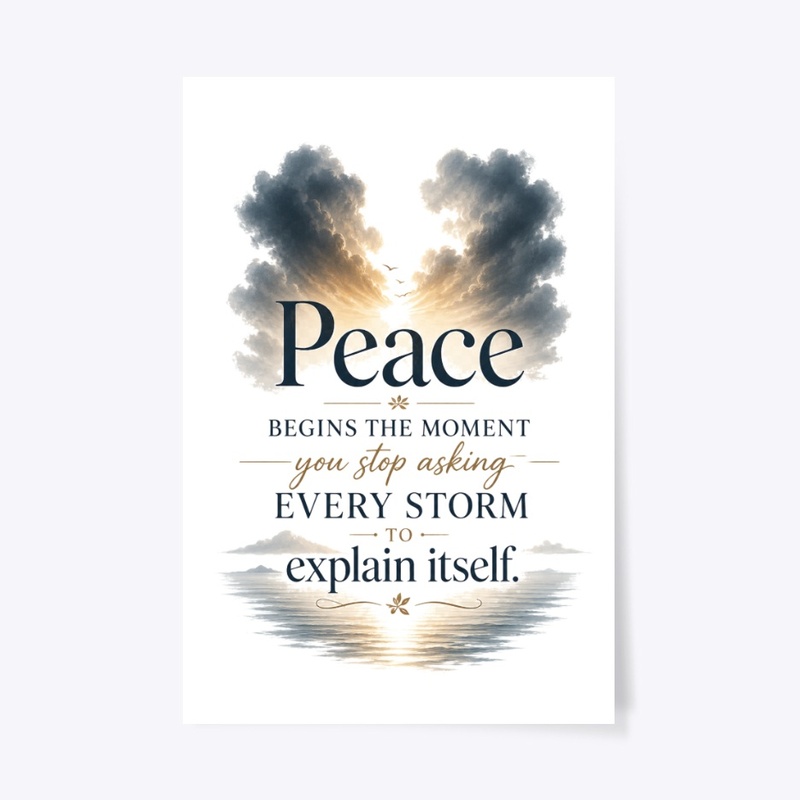 Peaceful Storm Quote Mug