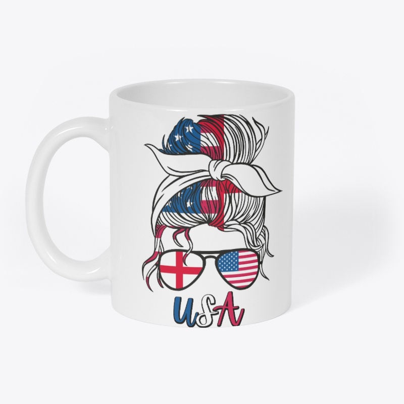  Half American Half English Girl USA