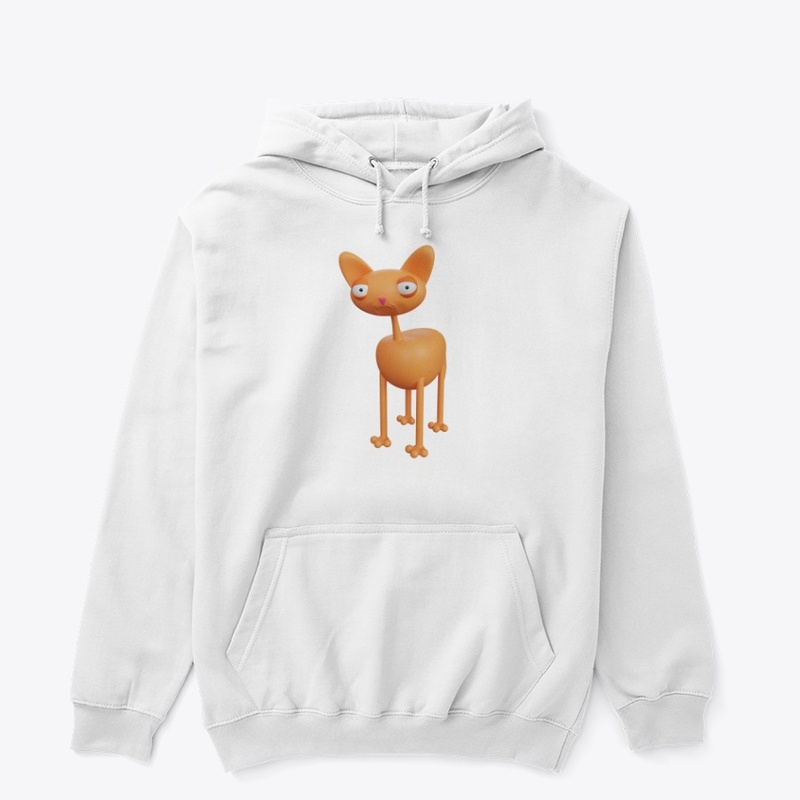 Orange cat Classic Pullover Hoodie