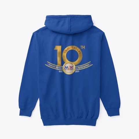Mjm 10th Anniversary Deep Royal T-Shirt Back