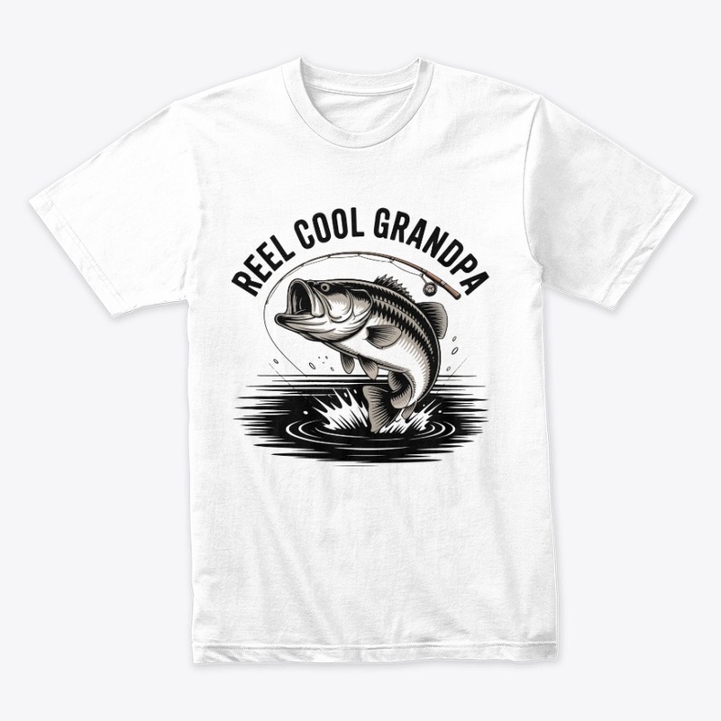 Reel Cool Grandpa Funny Fishing Gift