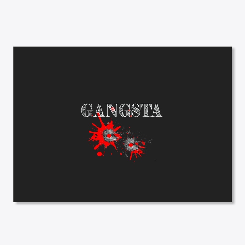 gangsta design fake two bullet shooted