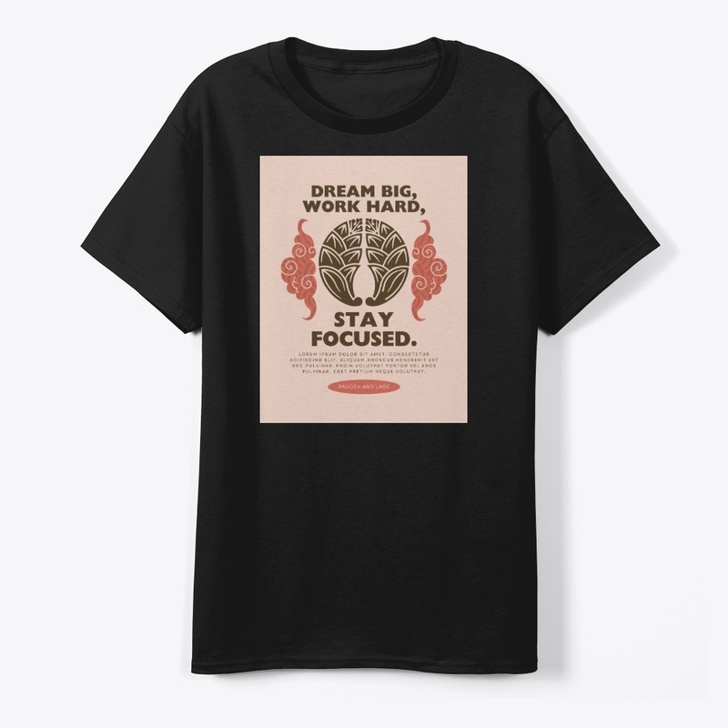 Dream Big, Work Hard – Quote Design