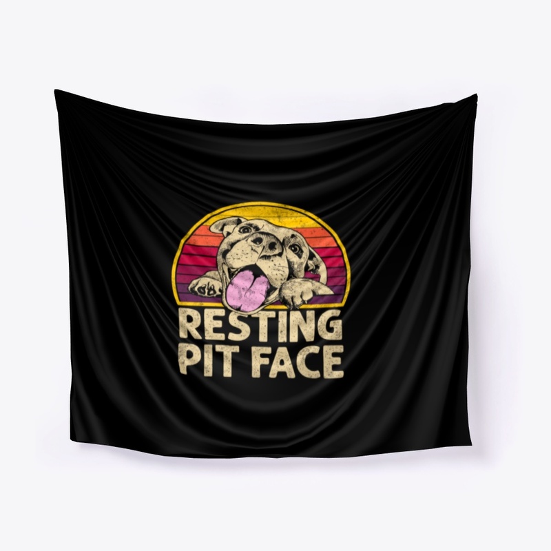 Dog Pitbull Resting Pit Face