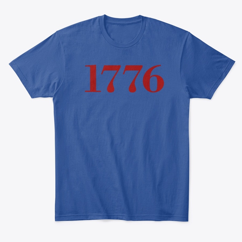 Number 1776 forever in red color