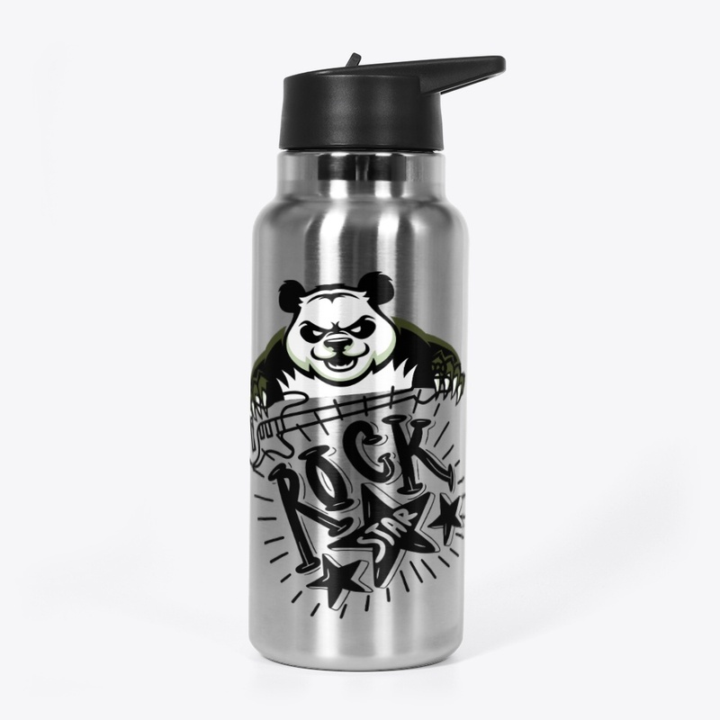 "Rock star panda" kids t-shirt