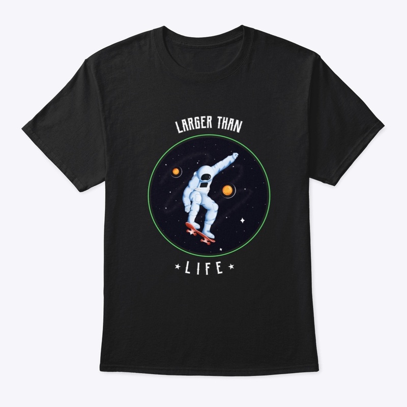 Space Graphic T-shirt "Larger than Life"