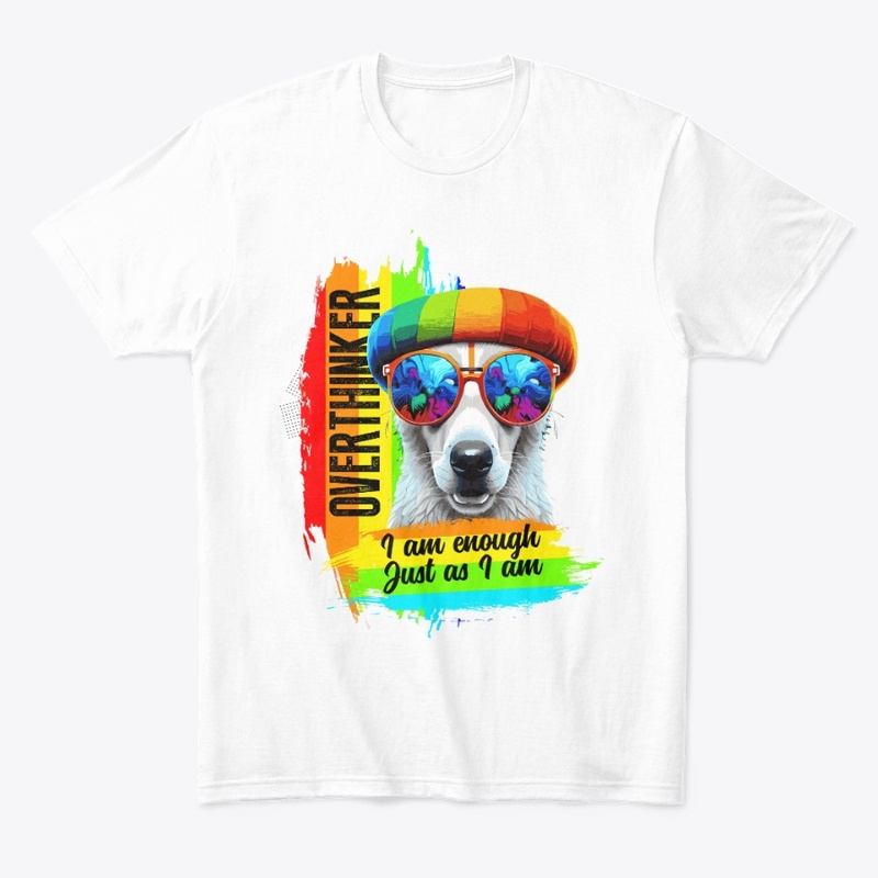 Rainbow Cute Dog T-Shirt Design